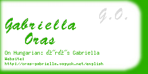 gabriella oras business card